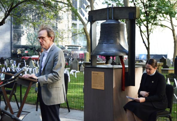 J. Chester Johnson Reads His Poem, “St. Paul’s Chapel,” at the Calling of the Names Ceremony